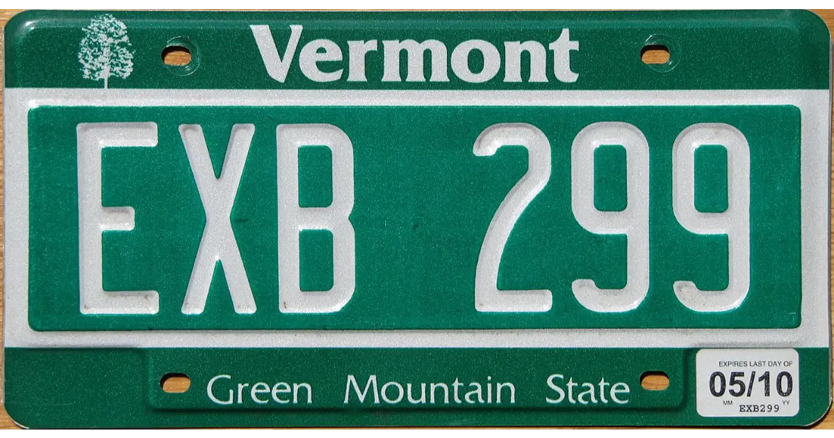 What State Has A Green License Plate?